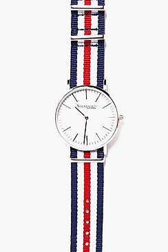 Boohoo Nylon Strap Watch