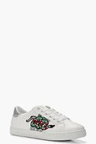 Boohoo Kayla Snake & Stripe Detail Trainer