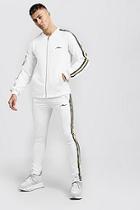 Boohoo Tricot Bomber Tracksuit With Side Tape