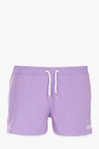 Boohoo Runner Swim Short With Embroidery Lilac