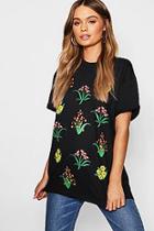 Boohoo All Over Floral Print Tee