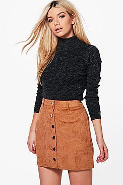 Boohoo Fallen Button Front Cord