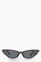 Boohoo Transparent Frame Cat Eye Sunglasses
