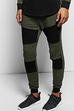 Boohoo Skinny Fit Colour Block Joggers