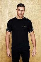 Boohoo Man Gold T-shirt With Piping