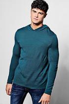 Boohoo Fine Gauge Knitted Over The Head Hoodie