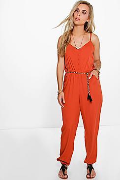 Boohoo Plus Lexi Woven Jumpsuit