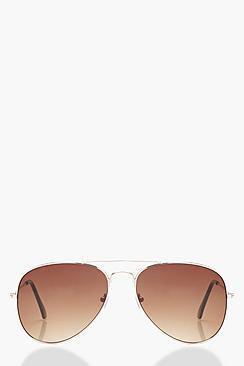 Boohoo Millie Aviator Sunglasses