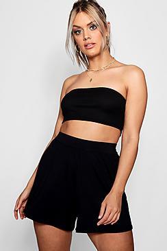 Boohoo Plus Kenza Flippy Hem Short