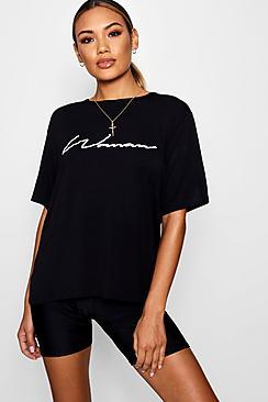 Boohoo Katy Oversized Woman T Shirt