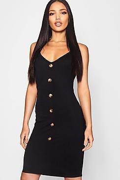 Boohoo Button Through Maxi Dress