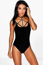 Boohoo Ellie Strappy Front Ring Detail Body