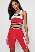 Boohoo Woman J'adore 1990 Double Layer Top