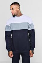 Boohoo Colour Block Fleece Sweatshirt
