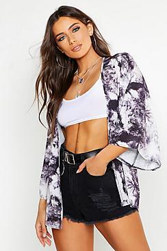 Boohoo Tie Dye Kimono