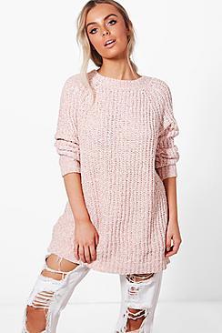 Boohoo Imogen Tunic Chenille Jumper