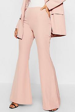 Boohoo Pinstripe Flared Pants