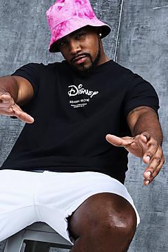 Boohoo Disney Big And Tall Front And Back Print Tee