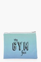 Boohoo My Gym Face Medium Makeup Bag