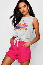 Boohoo Petite Lola San Diego Slogan Vest