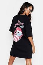 Boohoo Rolling Stones License T-shirt Dress