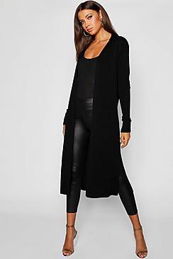 Boohoo Tall Side Split Maxi Cardigan