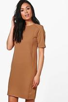 Boohoo Emily Structured Tailored Shift Dress