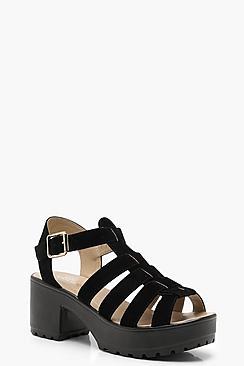 Boohoo Lexi Cleated Fisherman Sandals