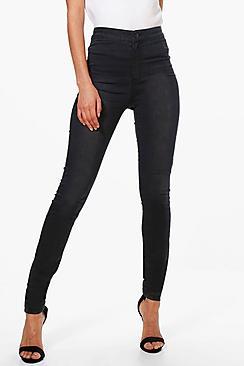 Boohoo Tall Lara 38 Leg High Waisted Jeans