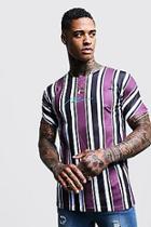 Boohoo Man Signature Stripe Printed T-shirt