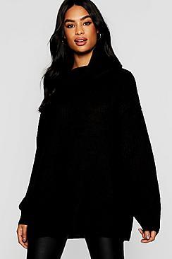 Boohoo Tall Oversized Chunky Roll Neck Jumper