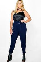 Boohoo Plus Charl D Ring Pleat Front Trouser