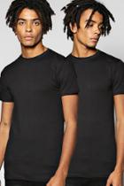Boohoo 2 Pack Muscle Fit T Shirt Multi