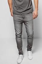 Boohoo Grey Skinny Fit Jeans