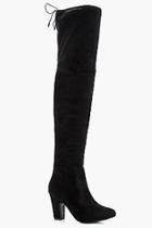 Boohoo Trina Mid Heel Over The Knee Boot