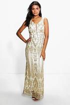 Boohoo Boutique Joan All Over Embellished Maxi Dress
