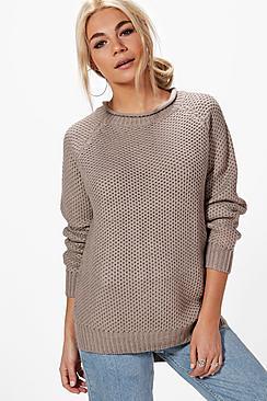 Boohoo Emily Textured Chunky Jumper