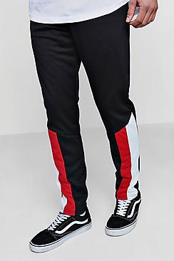 Boohoo Skinny Fit Colour Block Panel Joggers