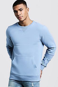 Boohoo Kangaroo Pocket Panel Sweater