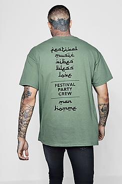 Boohoo Oversized Back Print T-shirt