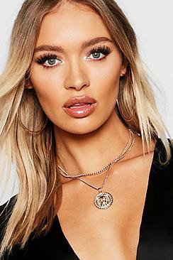 Boohoo Lionhead Layered Choker