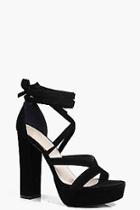 Boohoo Betsy Platform Wrap Strap