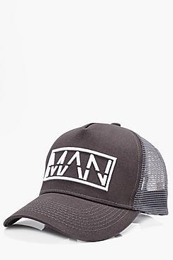 Boohoo Main Contrast Embroidery Trucker Hat