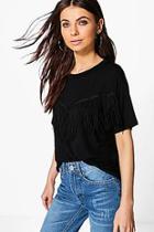 Boohoo Lexi Tassel Front T-shirt
