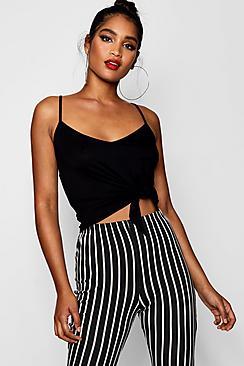 Boohoo Gracie Tie Front Cami