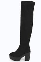 Boohoo Scarlette Cleated Over The Knee Boot