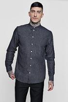 Boohoo Mini Paisley Print Long Sleeve Shirt