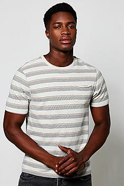 Boohoo Contrast Slim Stripe T-shirt