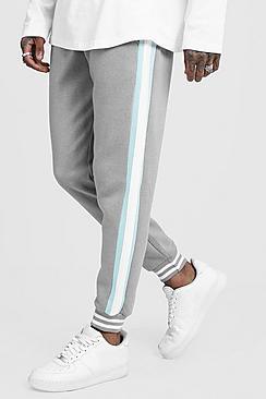 Boohoo Side Panel Sports Rib Joggers