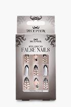 Boohoo Spider Web 12 Pack Halloween False Nails Kit